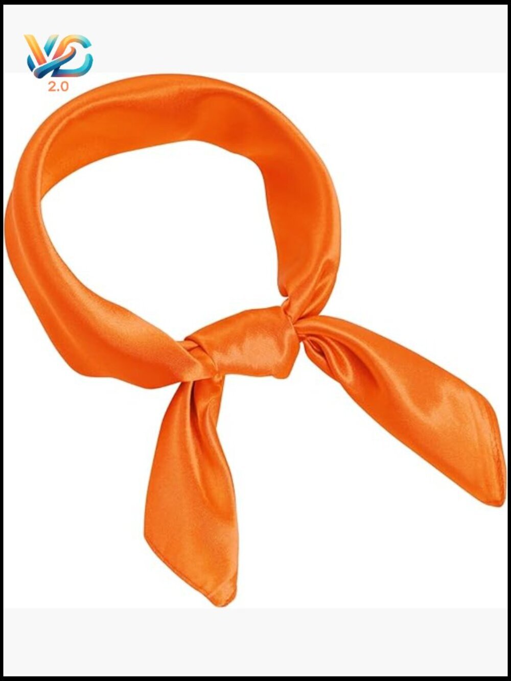 Square Chiffon Scarf Silk Feel Ribbon Neck Scarf Handkerchief Costume Accessory